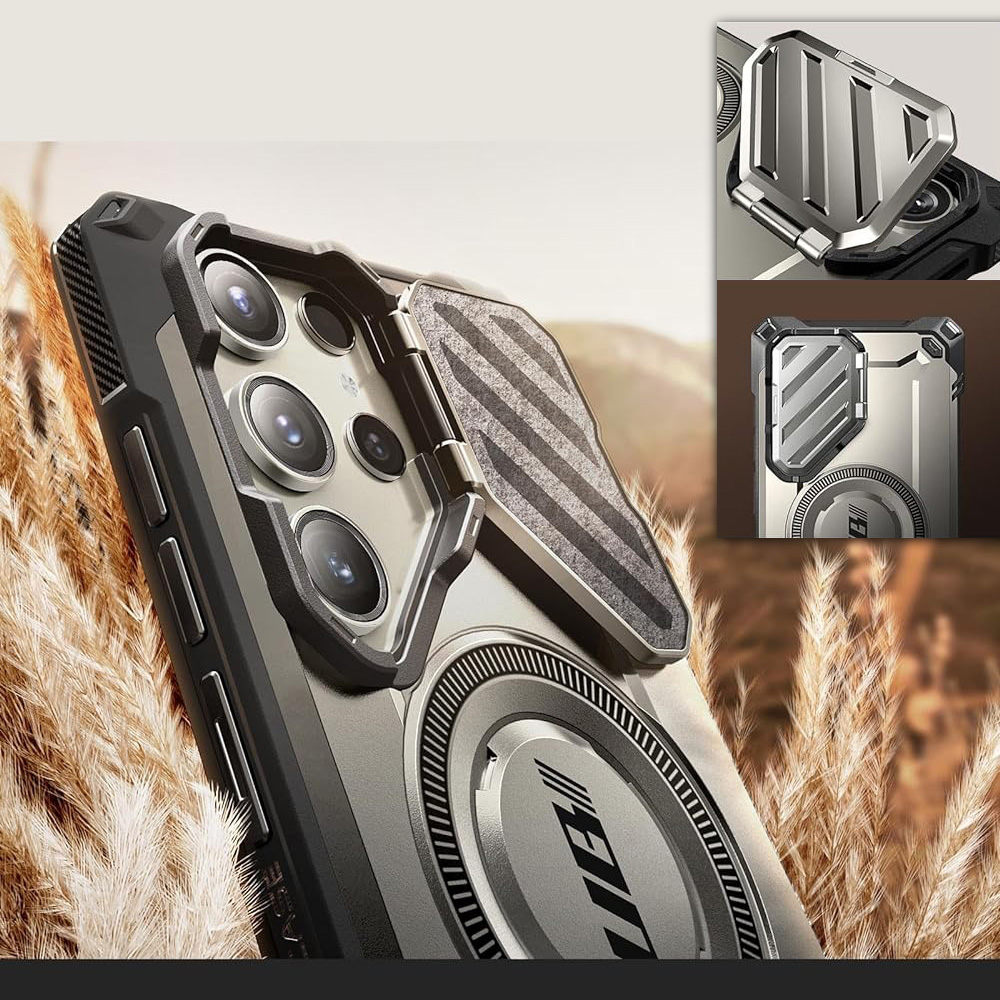 Etui Supcase Unicorn Beetle Mag XT z MagSafe do Galaxy S24 Ultra, niebieskie